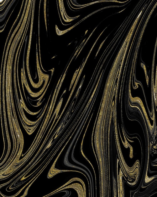 Textura de mármol negro y dorado.