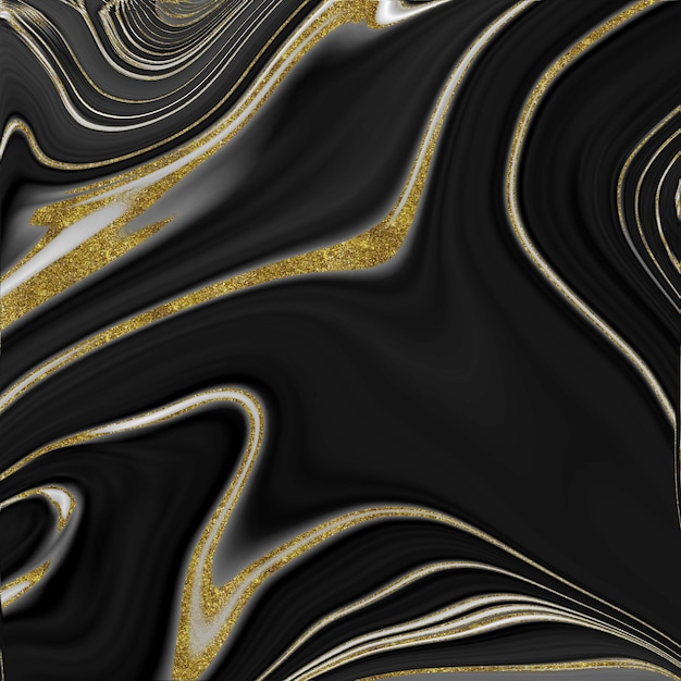 Textura de mármol negro y dorado