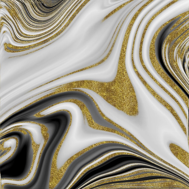 Textura de mármol negro y dorado