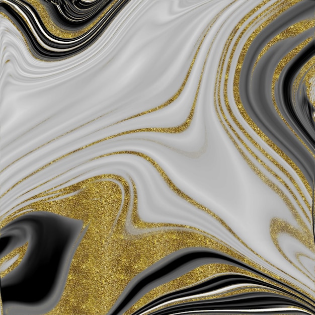 Textura de mármol negro y dorado