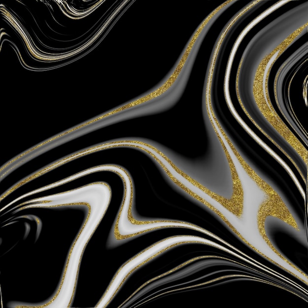 Textura de mármol negro y dorado