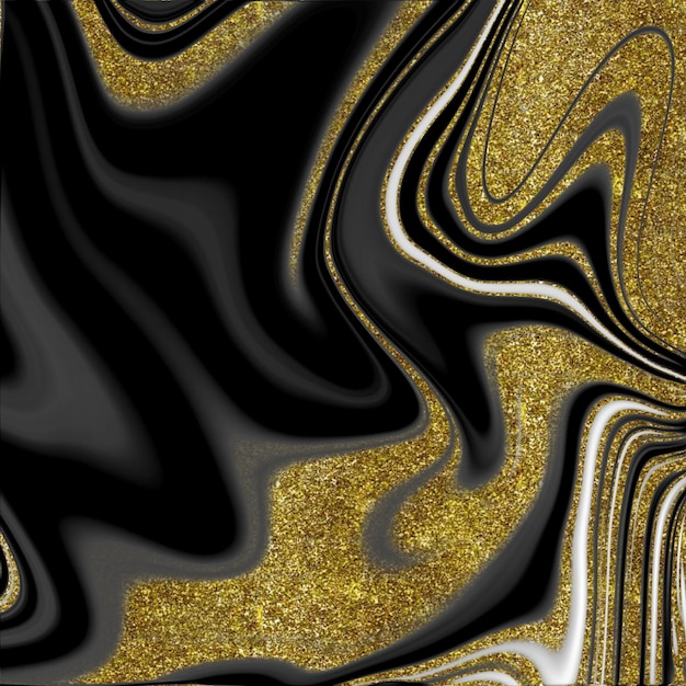 Textura de mármol negro y dorado
