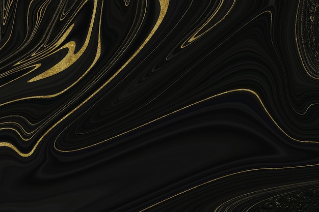 Textura de mármol negro y dorado