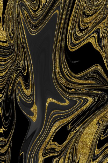 Textura de mármol negro y dorado