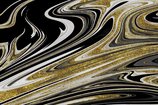 Textura de mármol negro y dorado