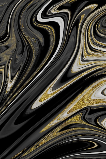 Textura de mármol negro y dorado