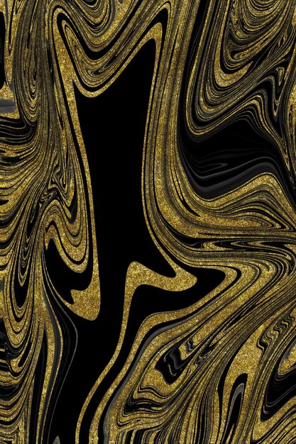 Textura de mármol negro y dorado