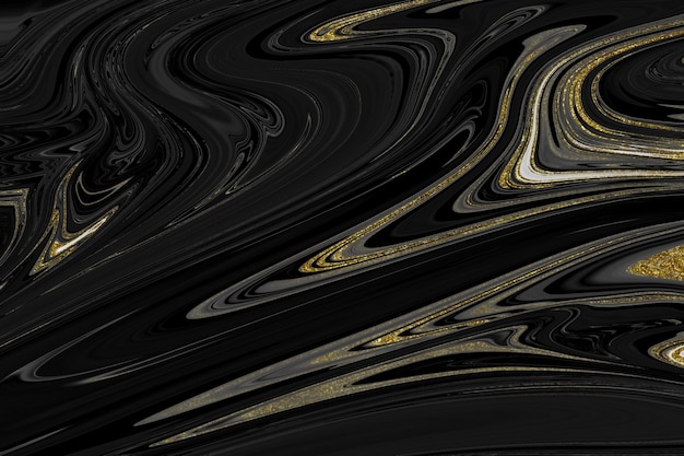 Textura de mármol negro y dorado