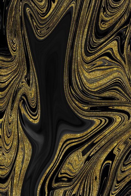 Textura de mármol negro y dorado