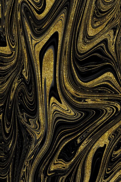 Textura de mármol negro y dorado