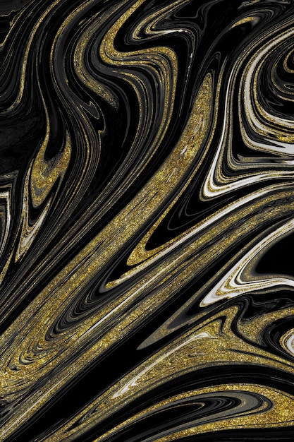 Textura de mármol negro y dorado