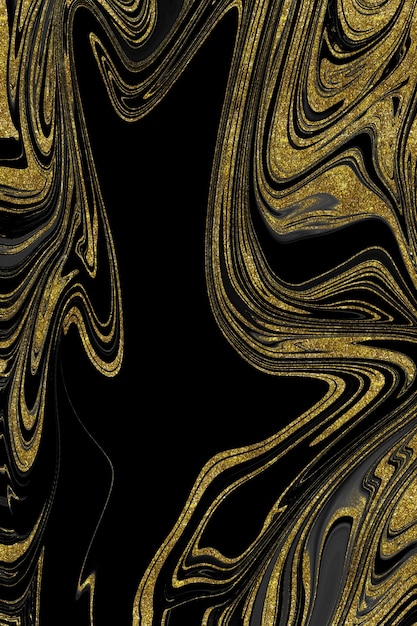 Textura de mármol negro y dorado