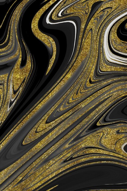 Textura de mármol negro y dorado