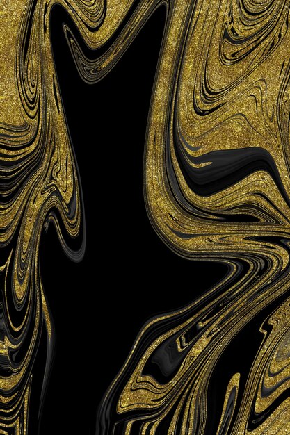 Textura de mármol negro y dorado