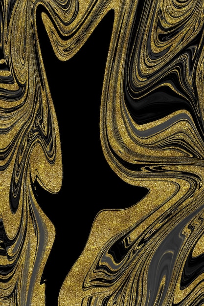 Textura de mármol negro y dorado