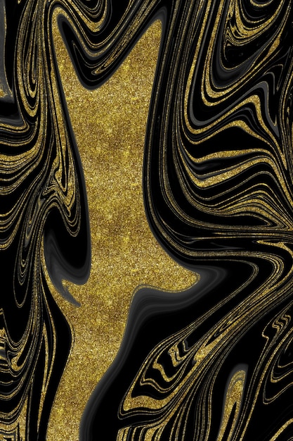 Textura de mármol negro y dorado