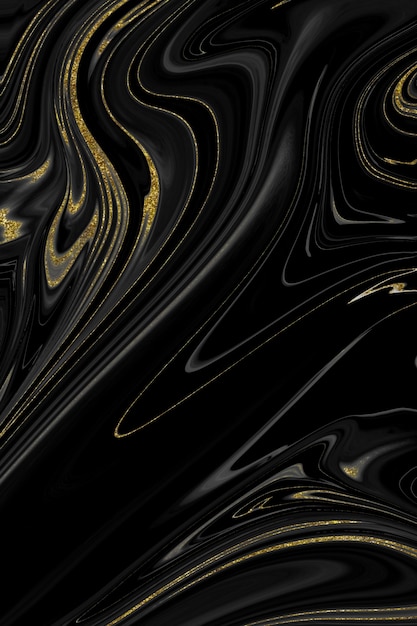 Textura de mármol negro y dorado