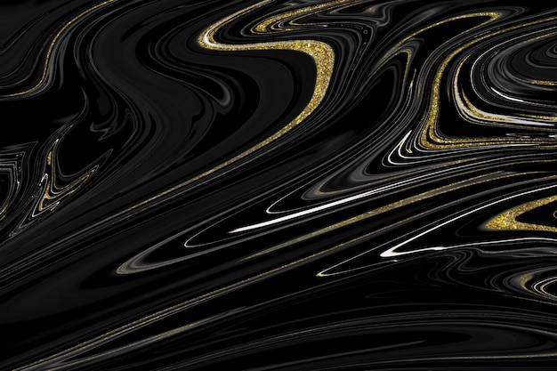 Textura de mármol negro y dorado