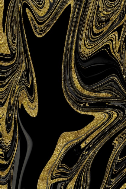 Textura de mármol negro y dorado