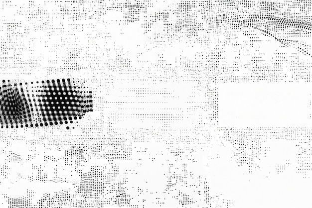 Textura de medio tono negro y blanco patrón punteado abstracto