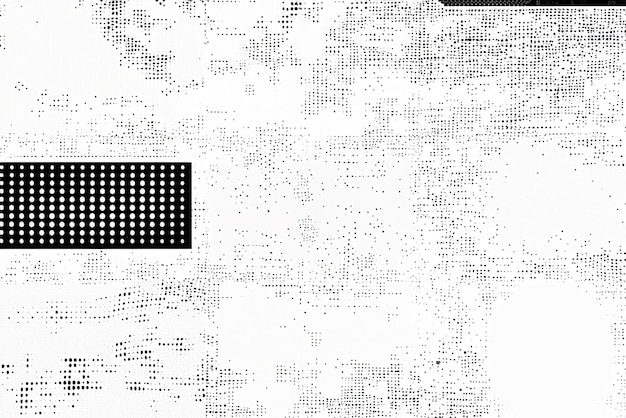 Textura de medio tono negro y blanco patrón punteado abstracto