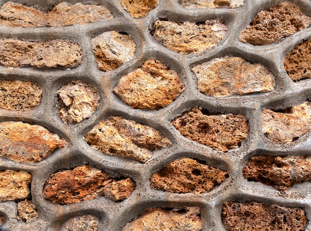 Foto textura de la mesa de muro de piedra