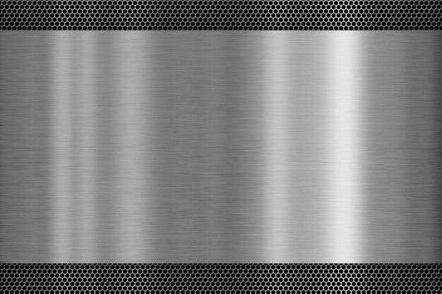 Textura de metal cepillado brillante