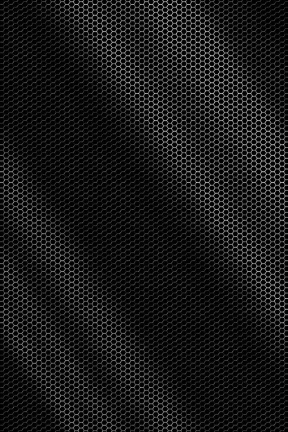 Textura de metal hexagonal con pequeños agujeros