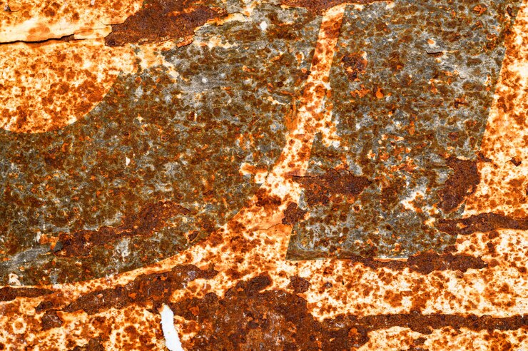 Foto textura de metal oxidado grunge