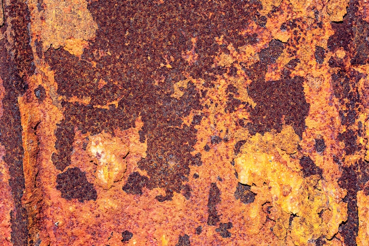 Foto textura de metal oxidado