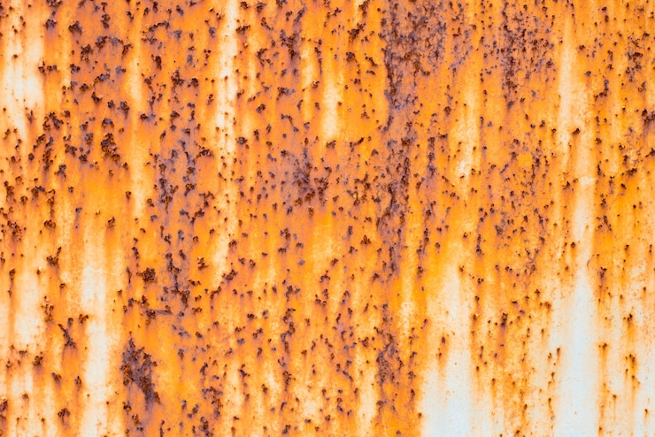 Foto textura de metal oxidado