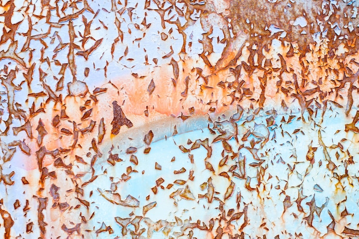 Foto textura de metal oxidado