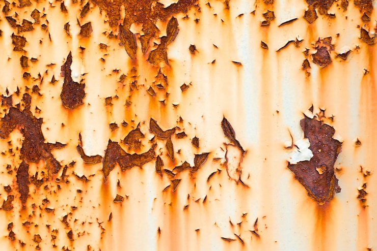 Foto textura de metal oxidado
