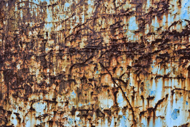 Foto textura de metal de óxido de fondo