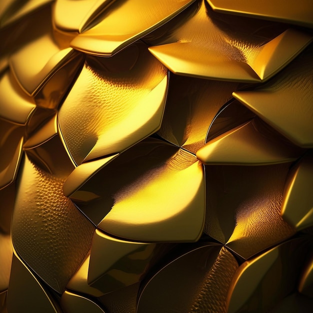 Textura metálica dorada sobre un fondo negro Fondo de pantalla abstracto dorado