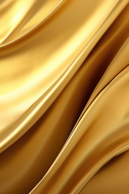 Textura metálica dourada polida, superfície de metal brilhante moderna e abstrata