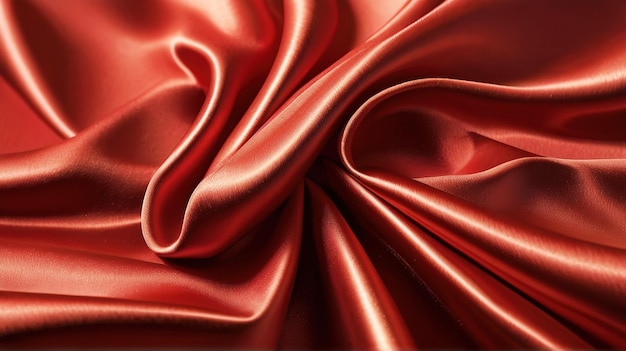 textura metálica tecido satinado cor vermelha