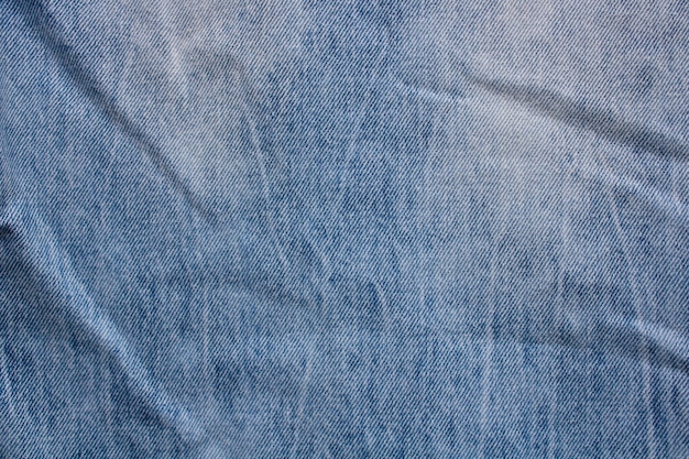 Textura de mezclilla arrugada azul