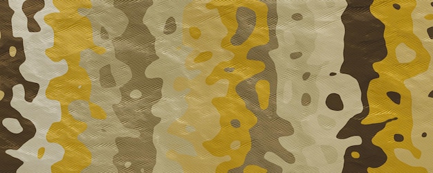 Textura militar de camuflaje. Tela estampada en amarillo militar y marrón.