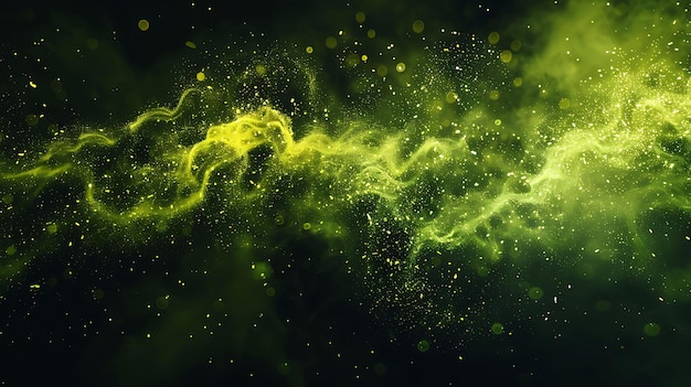 Textura misteriosa brillantes rayos de lodo tóxico con luz tóxica y efecto Y verde FX collage de fondo