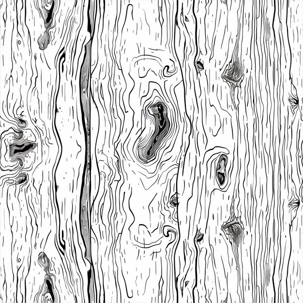 Foto textura monocromática de madera fluida con detalles de nudos