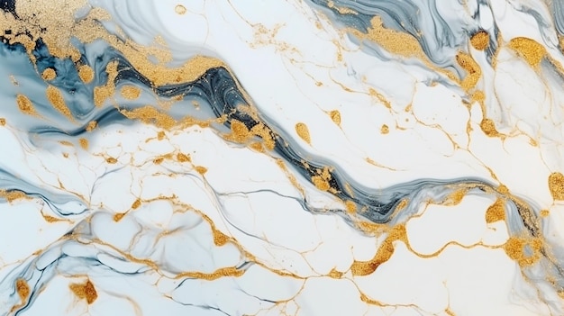 Textura natural de mármore branco e dourado para papel de parede de azulejo de pele fundo luxuoso Criativo Pedra cerâmica arte design de interiores de parede Generative AI