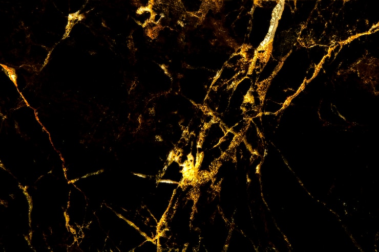 Foto textura natural do mármore do ouro para o preto de mármore escuro, abstrato. conceito de ouro.