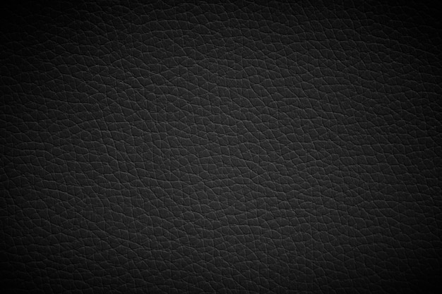 Textura negra de cuero de lujo abstracto para fondo Cuero de color gris oscuro para diseño de trabajo o producto de fondo