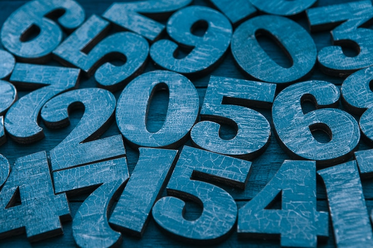Foto textura de números. concepto de datos financieros. matematic