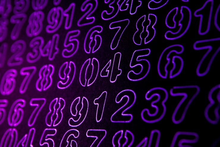 Foto textura de números concepto de datos financieros patrón matemático sin costuras con números
