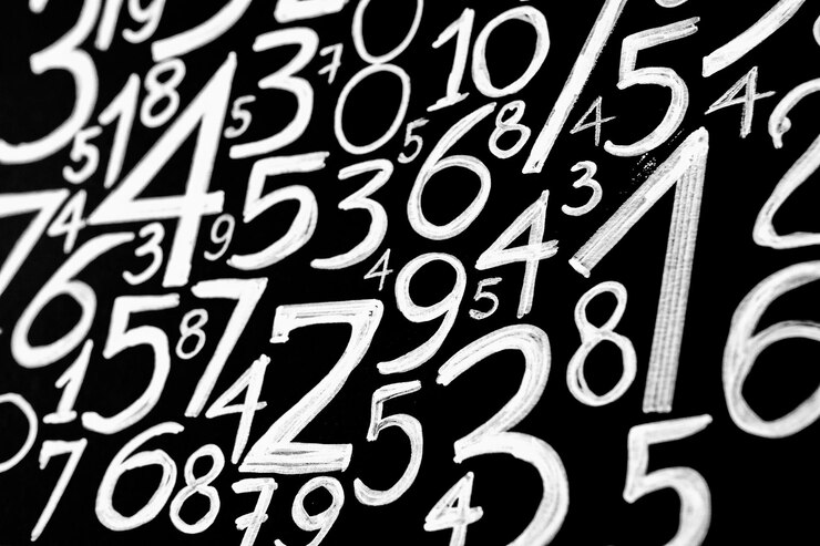 Foto textura de números concepto de datos financieros patrón matemático sin costuras con números