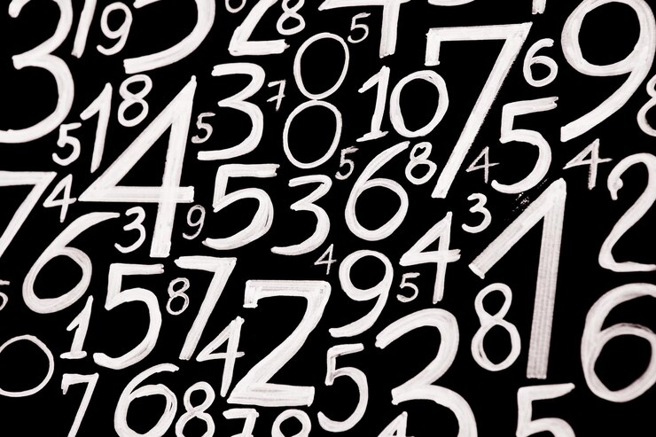Foto textura de números concepto de datos financieros patrón matemático sin costuras con números