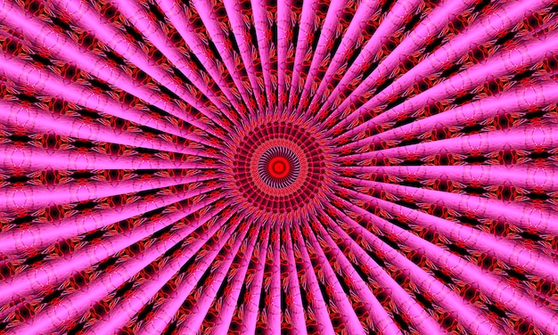 Textura o patrón de caledoscopio transparente de flor de caleidoscopio rosa, bueno para papel de regalo, fondos, papel tapiz y estampados textiles.