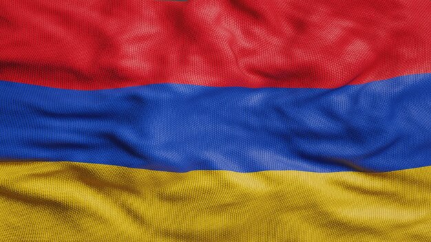 Foto la textura de onda 3d de la bandera de armenia